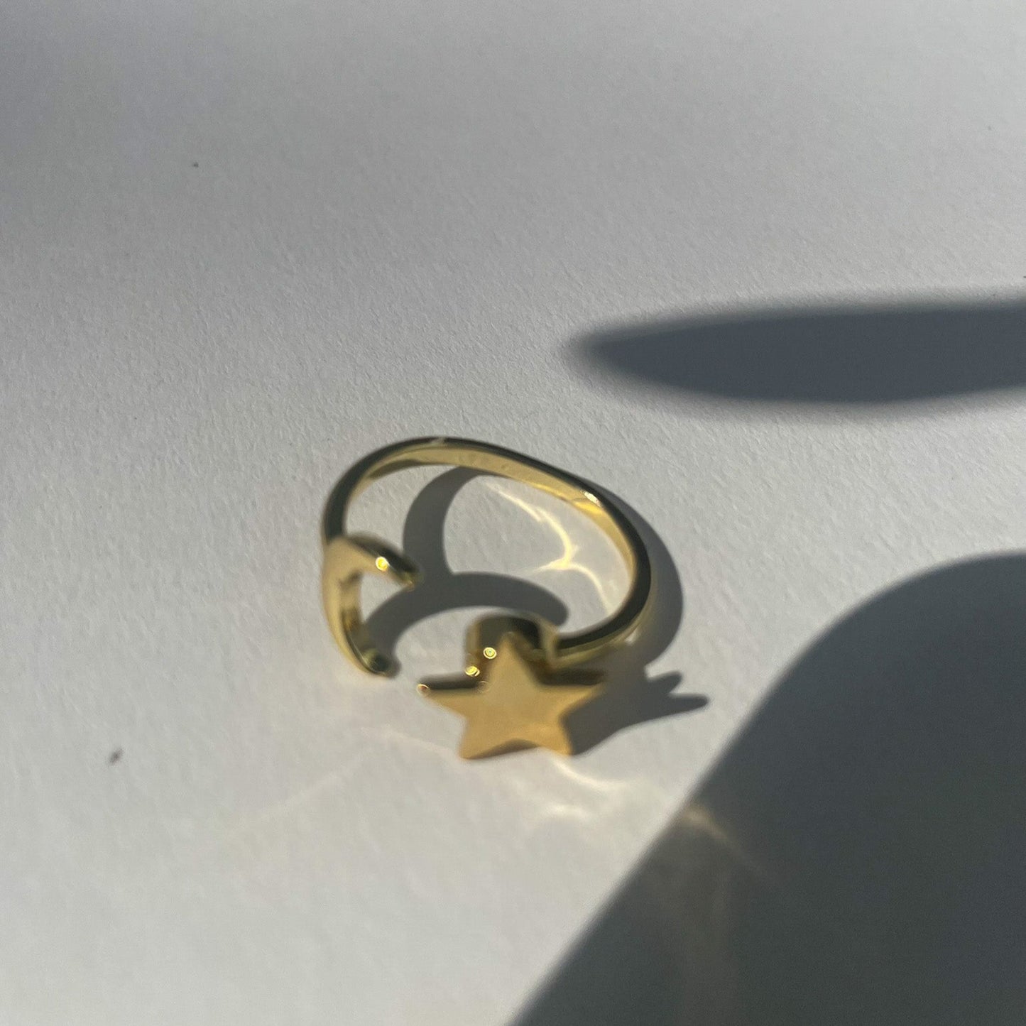 Moon & Star Ring